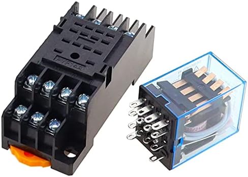 1 Set My4 mali elektromagnetski relej relej snage DC12V DC24V AC110V AC220V zavojnica 4NO 4NC DIN šina 14 igle + Osnovni Mini relej