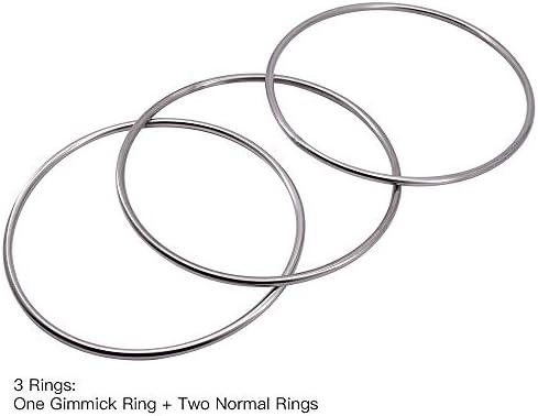 Sumag 12 kineski povezivši set od 3 metalnih prstenova, profesionalni postepeni trik, klasična stranka pokazuje magiju