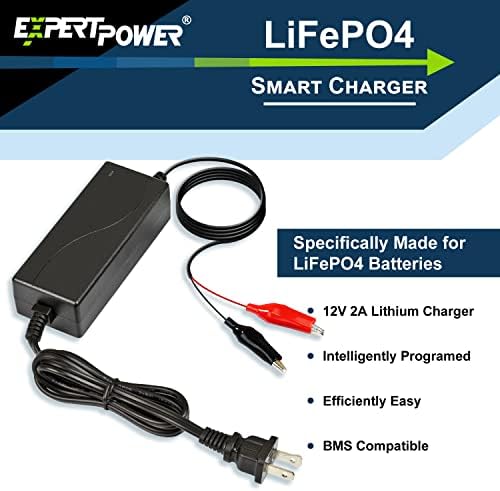 ECI Power Battery & amp; Charger Bundle-12v 2a Charger / 12v 5ah baterija Lithium LiFePO4