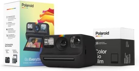 Polaroid Go Everything Box Crna Kamera i crni okvir Instant Film Bundle