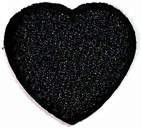 Kleenplus Mini Crna zakrpa za srce slatka pegla na zakrpi vezena aplikacija prišiti zakrpu za odjeću farmerke jakne šeširi ruksaci