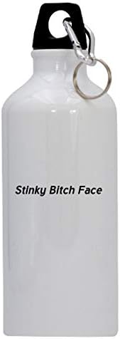 Knick Klack Pokloni Stinky kuiko lice - 20oz boca od nehrđajućeg čelika sa karabinom, bijelom bojom