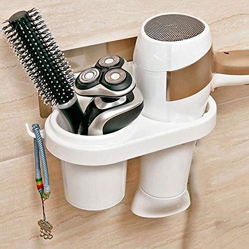 LINRUS zidni nosači za pohranu kreativna usisna čaša Držač za kosu za kosu češalj stalak za stalak za stalak za kupaonice