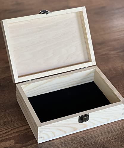 Sluškinja poklon Drvena graviračka kutija ručno rađena poklon kutija djeverušema poklon kutija poklon kutija prirodni poklon vjenčani pokloni 8,5 u x 6 u x 3 u prirodnoj boji