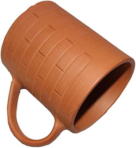 Odishabazaar Terracotta Neglazirana glinena blata Čaj za kavu - set od 2 korištenja za čaj / kafu / mlijeko 350ml