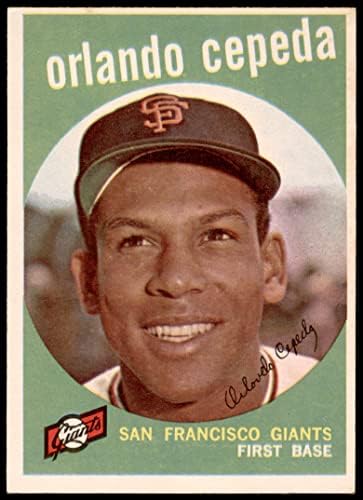 1959 FAPPS # 390 Orlando Cepeda San Francisco Giants Ex / MT divovi