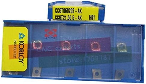 FINCOS CCGT060202 / CCGT060204-AK H01, originalni karbidni umetci za okretanje aluminijuma i bakra držač unutrašnji SCLCR06 - : 02)
