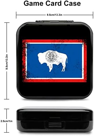 Torbica za igru ​​Wyoming Wyoming State Flag za prebacivanje prilagođenog prekidača uzorak Lite prijenosni okvir za odlaganje sa 24