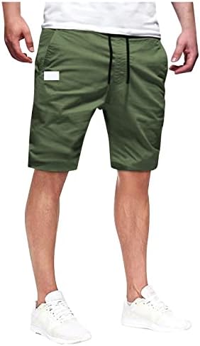 Muški casual elastični struk Teretne kratke hlače 5-inčne opuštene fit na otvorenom više džep ravne noge jogging hlače