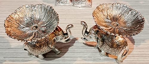 Izrada sa ljubavlju Prekrasan njemački srebrni antikni parne posude, slont- 6,5 svaki, zdjeli se svaki