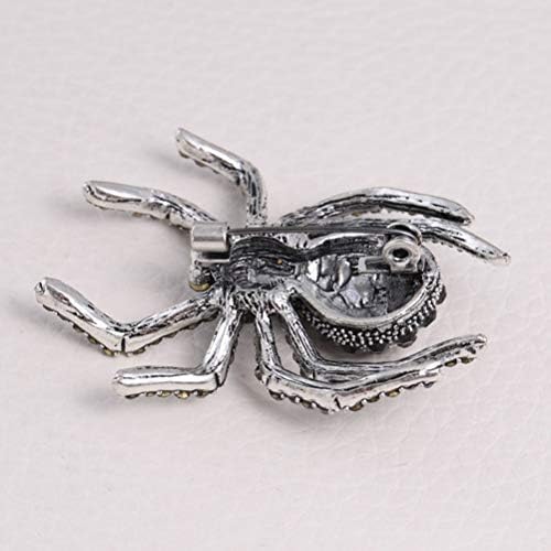 Partykindom stilski kreativni broo Halloween Vintage Spider Brooch Dekorativni dijamantski rubpin odjeća za halloween za Halloween