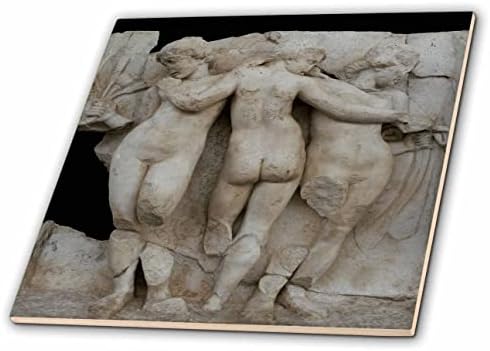 3drose Three Graces Aphrodisias Roman Sebasteion Relief Sculpture-Tiles