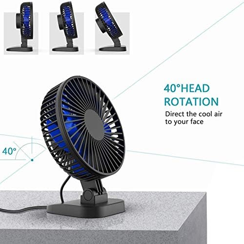 YCZDG USB mini kreativni prenosivi kućni uredski ured za kućnu kancelariju radna površina Mali ventilator crni