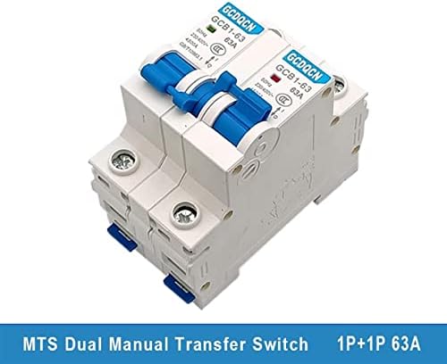 Zaahh 1kom 63A 1p+1p MTS dvostruki prekidač za ručni prijenos Mini Prekidač za blokadu za dom 220V AC 50 / 60HZ