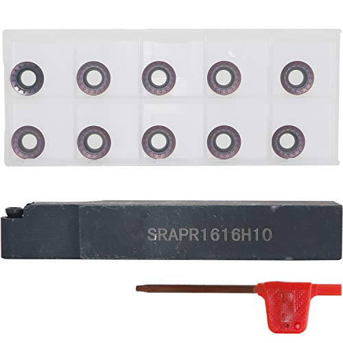 5/8 CNC držač alata za glodanje za lice SRAPR1616H10 + 10kom Rpmt10t3 karbidni umetci.