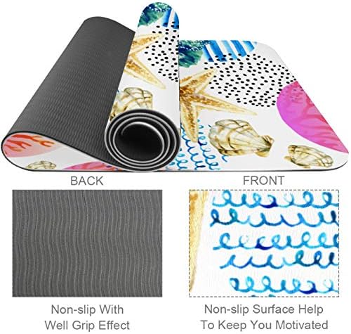 Siebzeh Seahorse Coral Reef Premium Thick Yoga Mat Eco Friendly Rubber Health & amp; fitnes non Slip Mat za sve vrste vježbe joge