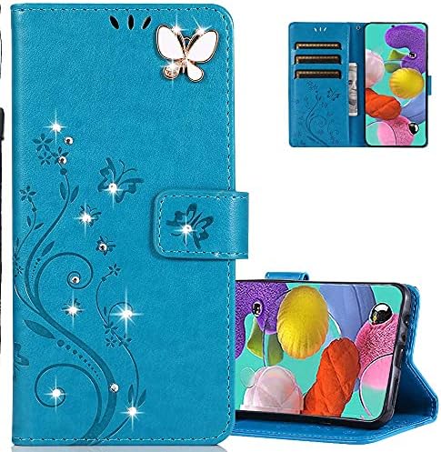 QIVSTAR Samsung Galaxy S20 FE 5G Case Diamond Butterfly dizajn PU kožna futrola Flip notebook novčanik kartica držač magnetnog postolja