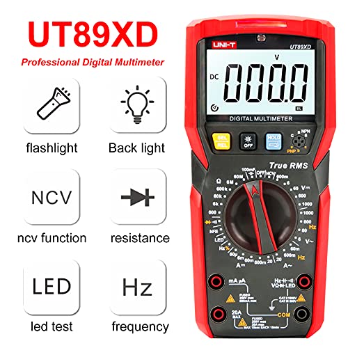 UT89xd Digitalni multimetar istinski RMS AC DC naponski tester NCV Diode temperatura TRIODE kapacitet metar