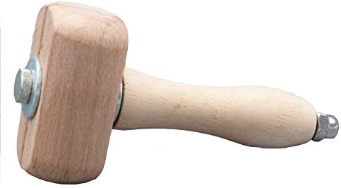 Guangming - Drvena mallet, bukovo drvo čekić drvena rezbarenje sa drvenom ručicom, kože za šivanje gravirajućih štamparija