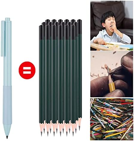 TYU 3 komadi bez boje, olovka za ponovno zakraćivanje beskonačnosti s dodatkom 3 dopunjavanja olova zamjenjive NIB simpatične olovke za pisanje crteža Nacrt Home Office School pribor za školu