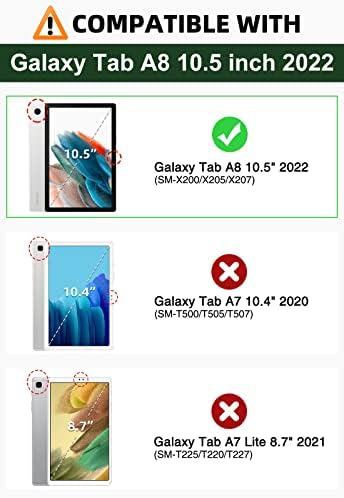 Moko Case uklapa Samsung Galaxy Tab A8 10,5 inča 2022, ultra bistri mekani fleksibilni prozirni TPU kožnji branik nazad Shell, Clear