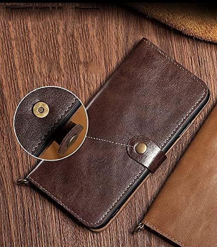 BANDKIT Folio poklopac telefona sa magnetnim dugmetom, kožna torbica za zaštitu od Flip-a otporna na udarce za Apple iPhone 11 Pro Max 6.5 Inch