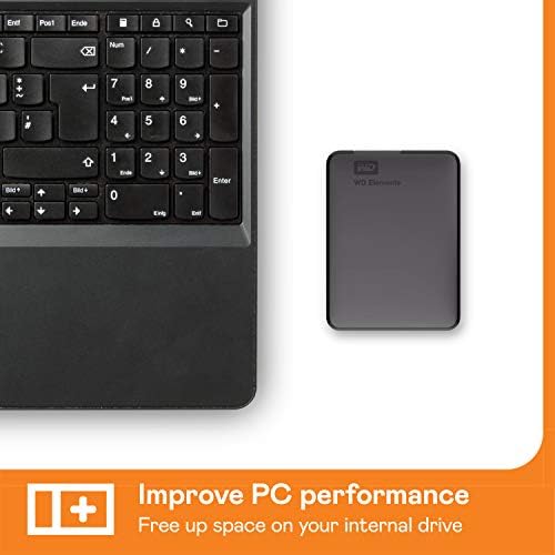 WD 2TB elementi prijenosni eksterni hard disk HDD, USB 3.0, kompatibilan sa PC, Mac, PS4 & Xbox-WDBU6Y0020BBK-WESN