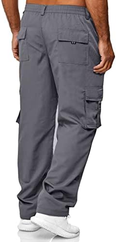 Aifarld Muške teretne pantalone sa džepovima pamučne planinarske dukseve Ležerne prilike Atletic Jogger Sportske pantalone Opušteno fit