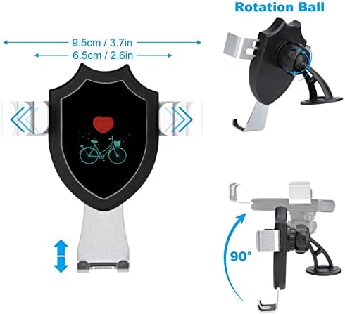Bicikli Srca unutrašnjost automobila nosač za montiranje zraka Zračni nosač mobitela Podesiv za pametni telefon