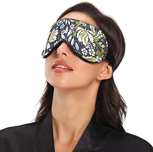 Unisex Sleep Maska za oči Viktorijanska-era-cvjetna-umjetnička noć spavaća maska ​​Komforno omot za spavanje za vrijeme spavanja