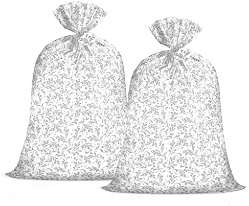 WRAPAHOLIC 56 Velika plastična poklon torba-ružičasti cvjetni dizajn za rođendane, Majčin dan, vjenčanje, Baby Shower, zabave ili bilo koju priliku-56 H x 36 W