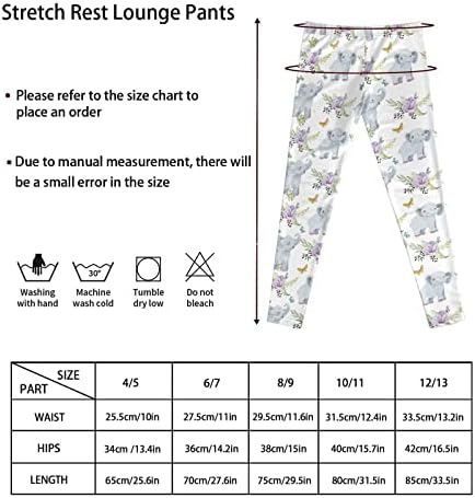 Senativne pantalone za djecu Ležerne vježbe Yoga Fitness kompresijske hlače Djevojke Stretšu aktivne pantalone