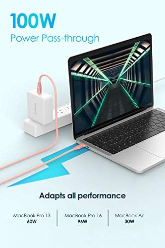 Leđion USB C kabl za punjenje 3,3ft, 100W tip C Naplata 10Gbps Brzi prenos podataka 4K / 60Hz Video pletenica kompatibilna nova macbook