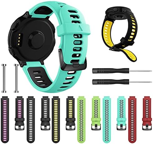 Buday mekani silikonski remen za Garmin Forerunner 735XT 220 230 235 620 630 735XT SMART WATTER ZAMJENA ZAMJENA BAND BAND BRACELELET