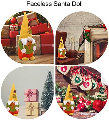 AMOSFUN BOŽIĆNI GNOMES Švedski Santa Gnome Plish Skandinavian Tonte Nordic Nisse Tonte Santa Elf Dwarf ukrasi Poklon za odmor Dekors