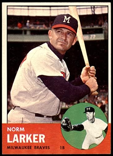 1963. TOPPS 536 Norm Larker Milwaukee Braves ex Hrabres