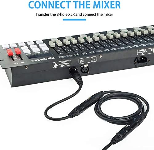 Siyear 3 PIN XLR ženska do 5 pin XLR muški audio kabl za mikrofon DMX scenski lampica, XLR3FTO XLR5M adapter kabel (12 inča / 2pack