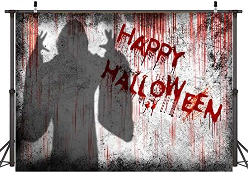 LTLYH 7x5ft krvava Halloween Pozadina tkanina kapanje krvi Ghost Shadow Photo Pozadine za fotografisanje horor Halloween Party Banner