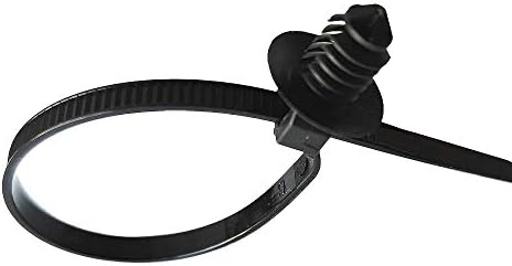Benliudh najlonski guranje kabel zip veze samo zaključavajući asortiman za unutrašnju žicu prečnik glave: 7mm / 0.27 --Black 40 kom ...