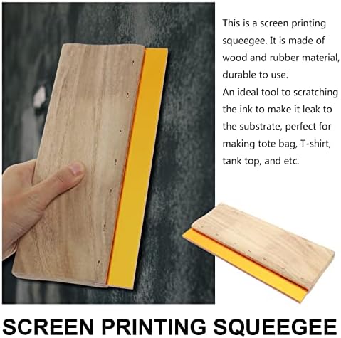 Exceart Squeegee 1pc sitotisak Squeegee, drvo za sito zaslon za sitotisak Screecreder Pribor za ispis drvenih uljara Strugač drvenih tinte za ekranu tiskanje tiskane tinte