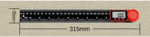 Lukeo 0-300mm digitalni kutni ruler inclat incloneter elektromometrom kutni alat za mjerenje mjerenja