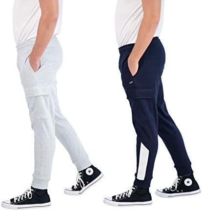 Unipro Mus 2 Pack Fleece Jogger Duksevi sa teretnim džepovima Track hlače za vježbanje i obuku