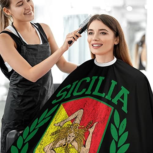 Sicilijanska zastava Odrasli Barber Cape Lagana stila za rezanje kose Frizeri Frizerski saloni Cape haljina pregača
