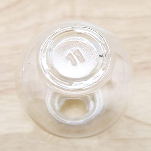 HGGDKDG Staklene boce sa kugličnim oblikama sfernim punjenje metalna kapa escence masažna ulja ulja serum aromaterapija tekućina za