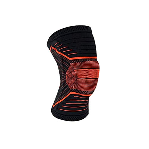 Ufouuy 1 par sportski Protektor za koljena Silikonski opružni jastučić za koljena košarkaška pletena kompresijska elastična potpora za koljena