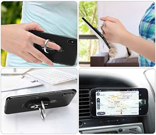 Auto nosač za Samsung Galaxy A7 - Mobile Handgrip automobil za auto nosač, prst mobilni nosač automobila za Samsung Galaxy A7 - Metalno srebro