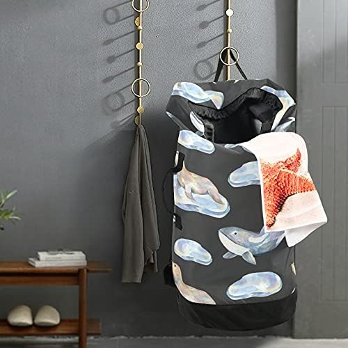 Seals Whales torba za pranje veša za teške uslove rada ruksak za pranje veša sa naramenicama i ručkama putna torba za veš sa zatvaračem