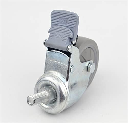 Koford 3 inčni visoko elastični gumeni gumici gazišta kotača kotača sa kočnicama M12x25 Nosivi industrijski kotači 2pcs