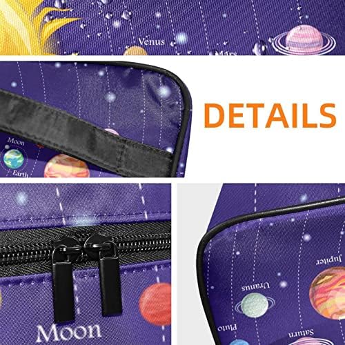 Vreća za šminku solarnog sistema za žene djevojke, kozmetička torba za putovanja za šminku organizator