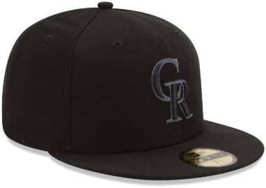 MLB Colorado Rockies crna & amp; siva 59fifty opremljena kapa